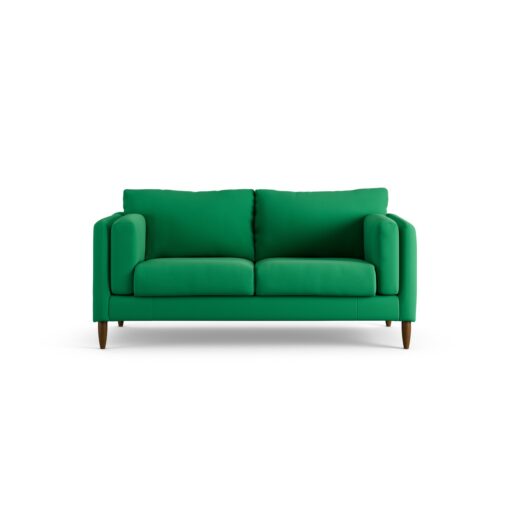 Habitat Newington Fabric 2 Seater Sofa - Green - Dark Leg