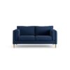 Habitat Newington Fabric 2 Seater Sofa - Navy Blue - Ash Leg