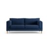 Habitat Newington Fabric 3 Seater Sofa - Navy Blue - Ash Leg