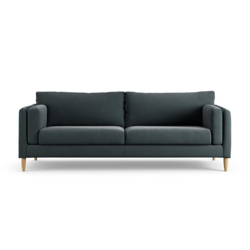 Habitat Newington Fabric 4 Seater Sofa - Charcoal - Ash Leg