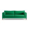 Habitat Newington Fabric 4 Seater Sofa - Green - Dark Leg