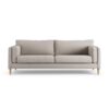 Habitat Newington Fabric 4 Seater Sofa - Stone - Ash Leg