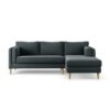 Habitat Newington Right Hand Corner Sofa - Charcoal -Ash Leg