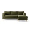 Habitat Newington Right Hand Corner Sofa - Green -Ash Leg