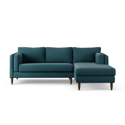 Habitat Newington Right Hand Corner Sofa - Teal - Dark Leg