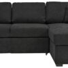 Habitat Reagan Right Hand Corner Chaise Sofa Bed - Charcoal