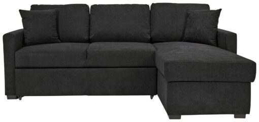 Habitat Reagan Right Hand Corner Chaise Sofa Bed - Charcoal