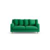 Habitat Swift Fabric 2 Seater Sofa - Emerald Green - Ash Leg