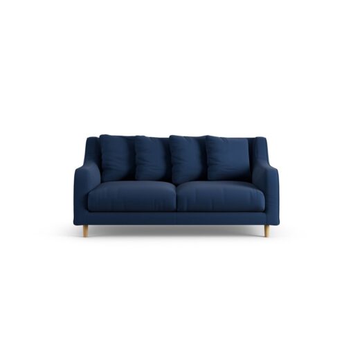 Habitat Swift Fabric 2 Seater Sofa - Navy - Ash Leg