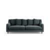 Habitat Swift Fabric 3 Seater Sofa - Charcoal -Dark Leg