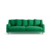 Habitat Swift Fabric 3 Seater Sofa - Emerald Green - Ash Leg