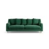 Habitat Swift Fabric 3 Seater Sofa - Green - Ash Leg