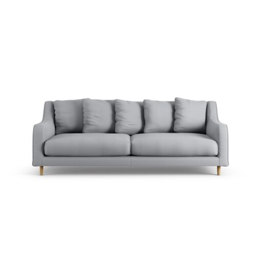 Habitat Swift Fabric 3 Seater Sofa - Grey - Ash Leg