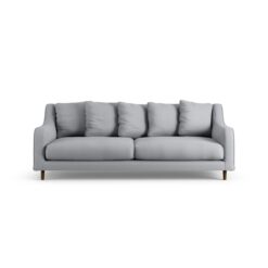 Habitat Swift Fabric 3 Seater Sofa - Grey - Dark Leg