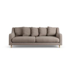 Habitat Swift Fabric 3 Seater Sofa - Mocha - Ash Leg