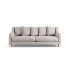 Habitat Swift Fabric 3 Seater Sofa - Natural - Ash Leg