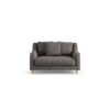 Habitat Swift Fabric Cuddle Chair - Charcoal - Ash Leg