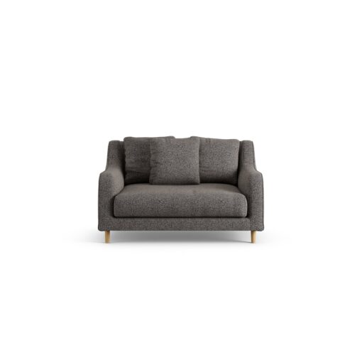 Habitat Swift Fabric Cuddle Chair - Charcoal - Ash Leg