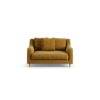 Habitat Swift Fabric Cuddle Chair - Gold - Ash Leg