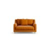 Habitat Swift Fabric Cuddle Chair - Orange - Ash Leg