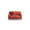 Habitat Swift Fabric Cuddle Chair - Papaya - Dark Leg