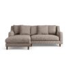 Habitat Swift Left Hand Corner Sofa - Mocha - Dark Leg