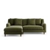 Habitat Swift Left Hand Corner Sofa - Moss Green - Dark Leg