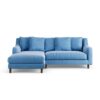 Habitat Swift Left Hand Corner Sofa - Sky Blue - Dark Leg