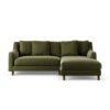 Habitat Swift Right Hand Corner Sofa - Moss Green - Dark Leg