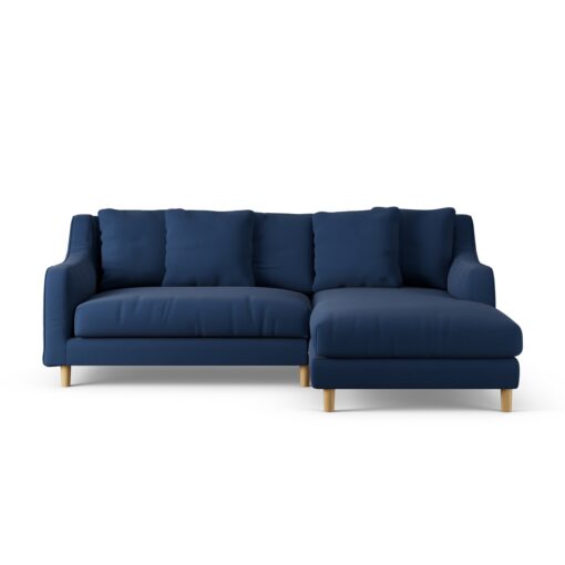 Habitat Swift Right Hand Corner Sofa - Navy - Ash Leg