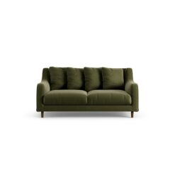 Habitat Swift Velvet 2 Seater Sofa - Moss Green - Dark Leg