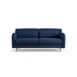 Habitat Turnmill Fabric 2 Seater Sofa - Navy - Ash Leg