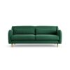 Habitat Turnmill Fabric 3 Seater Sofa - Green - Ash Leg