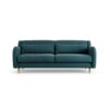 Habitat Turnmill Fabric 3 Seater Sofa - Teal - Ash Leg