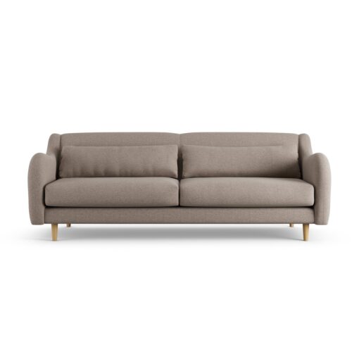 Habitat Turnmill Fabric 4 Seater Sofa - Mocha - Ash Leg