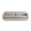 Habitat Turnmill Fabric 4 Seater Sofa - Stone - Ash Leg