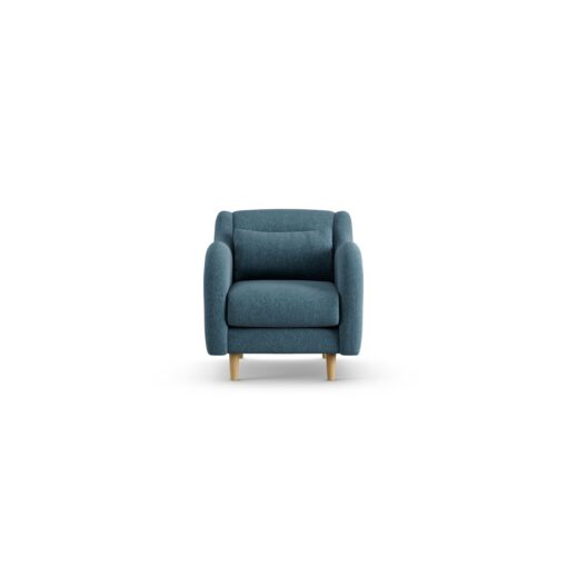 Habitat Turnmill Fabric Armchair - Blue - Ash Leg