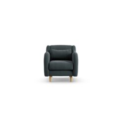 Habitat Turnmill Fabric Armchair - Charcoal - Ash Leg