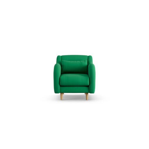 Habitat Turnmill Fabric Armchair - Emerald Green - Ash Leg