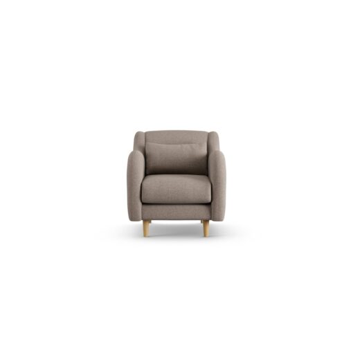 Habitat Turnmill Fabric Armchair - Mocha - Ash Leg