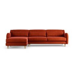 Habitat Turnmill Left Hand Corner Sofa - Burnt Orange