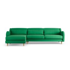 Habitat Turnmill Left Hand Corner Sofa - Emerald Green