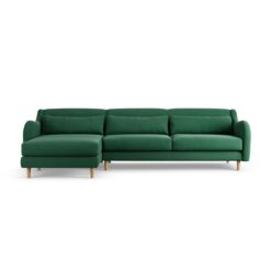 Habitat Turnmill Left Hand Corner Sofa - Green