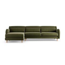 Habitat Turnmill Left Hand Corner Sofa - Moss Green