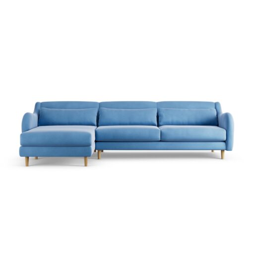 Habitat Turnmill Left Hand Corner Sofa - Sky Blue