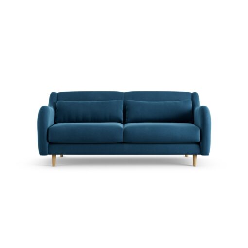 Habitat Turnmill Velvet 2 Seater Sofa - Ink Blue - Ash Leg