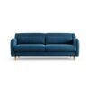 Habitat Turnmill Velvet 3 Seater Sofa - Ink Blue - Ash Leg