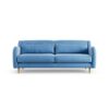 Habitat Turnmill Velvet 3 Seater Sofa - Sky Blue - Ash Leg