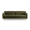 Habitat Turnmill Velvet 4 Seater Sofa - Moss Green - Ash Leg