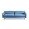 Habitat Turnmill Velvet 4 Seater Sofa - Sky Blue - Ash Leg